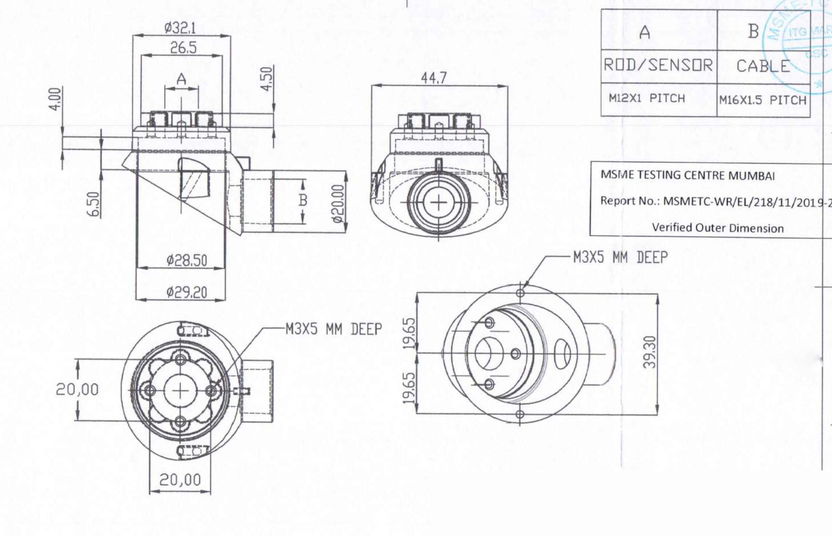 Mini Thermocouple head