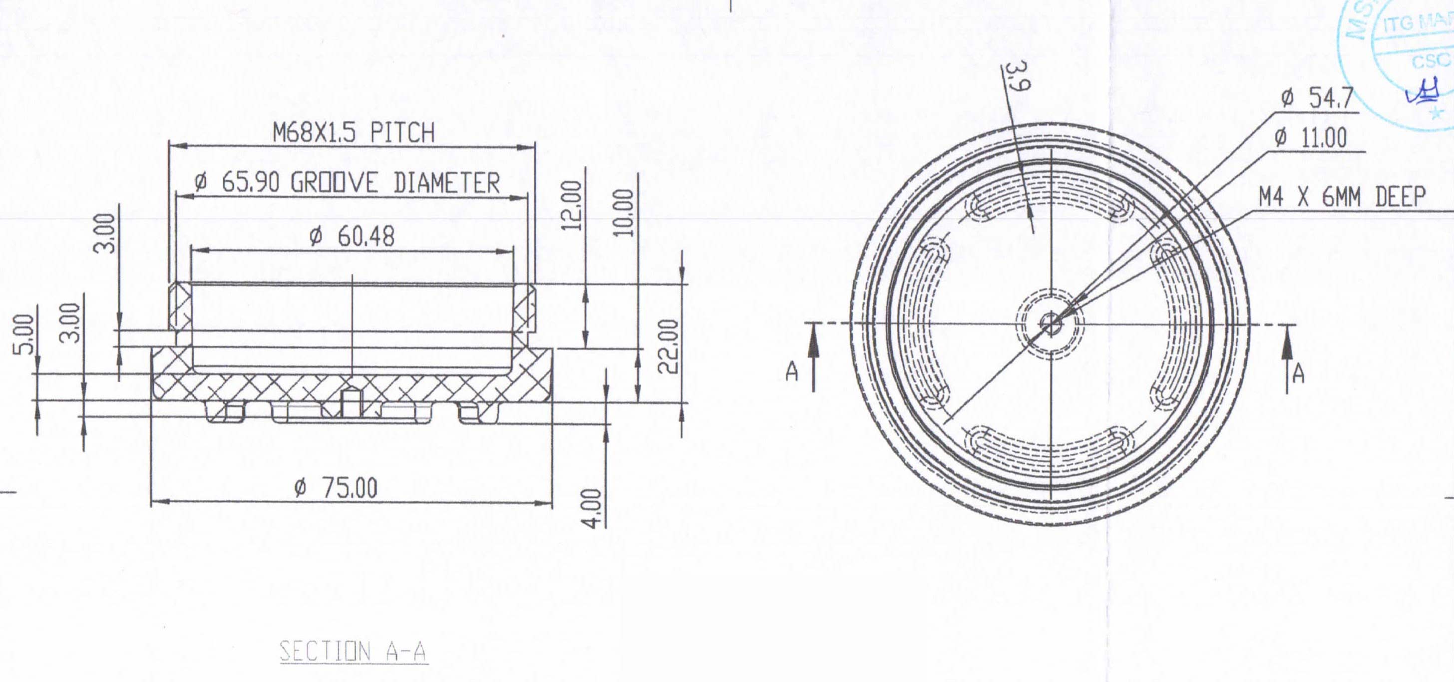 90° two Way Side Entry Thermocouple heads